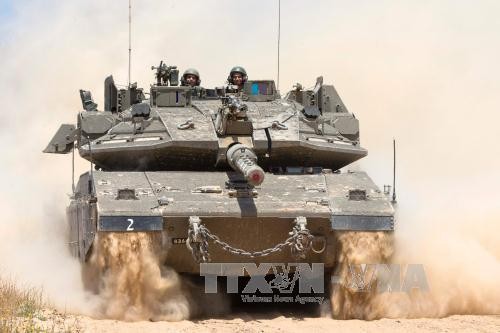 Israeli army holds large-scale exercise near the Gaza strip - ảnh 1